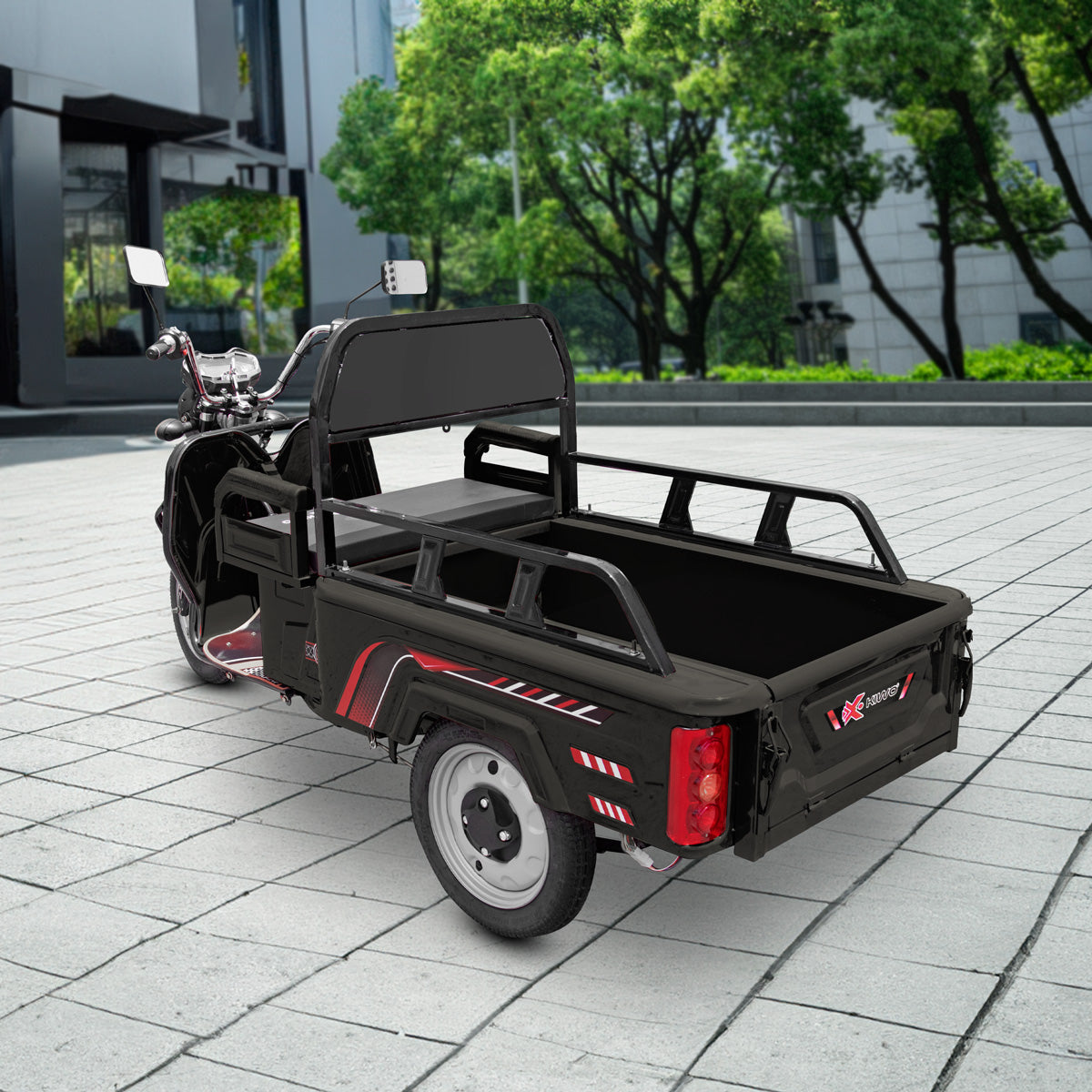 Triciclo de Carga Eléctrico, Kiwo Color Negro