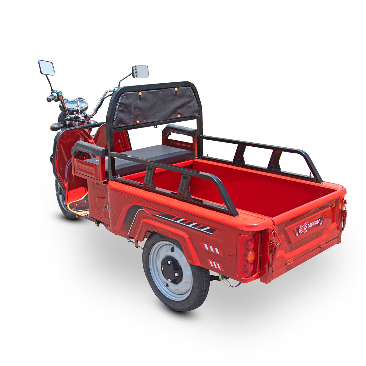 Triciclo de Carga Eléctrico Kiwo, Color Rojo