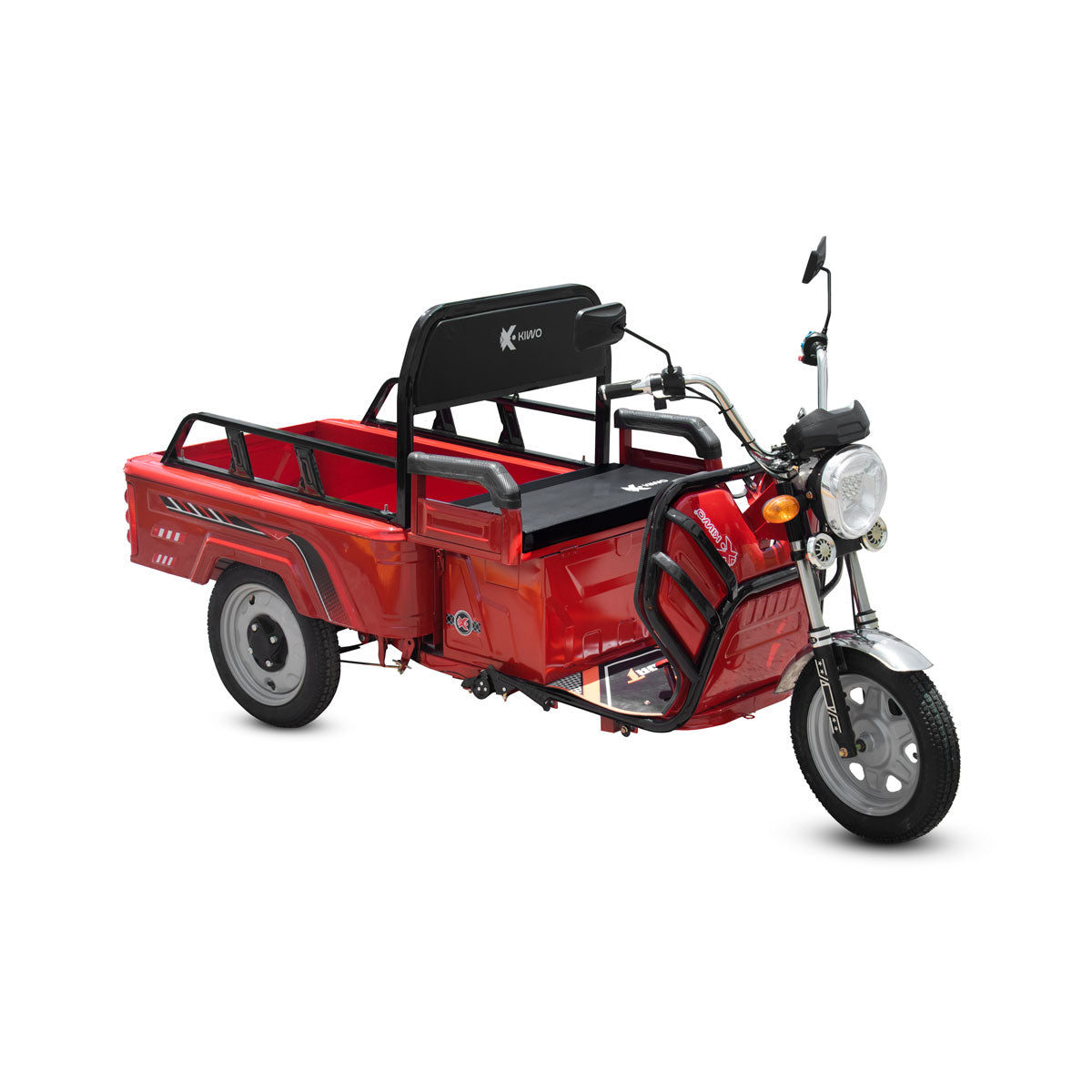 Triciclo de Carga Eléctrico, Kiwo color Rojo