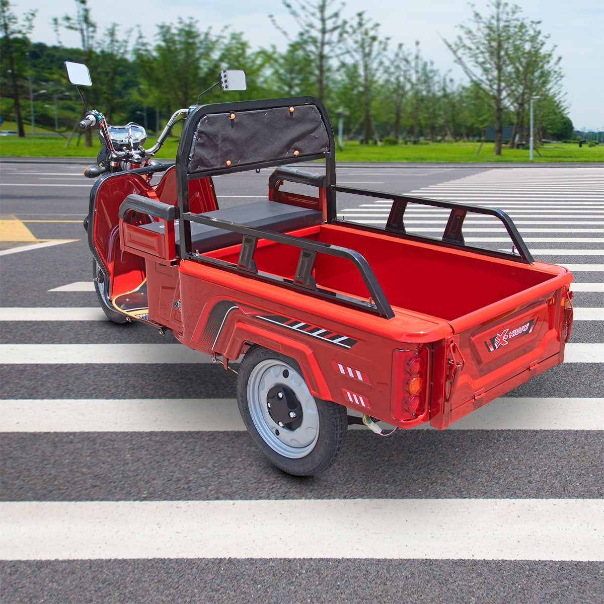 Triciclo de Carga Eléctrico, Kiwo color Rojo