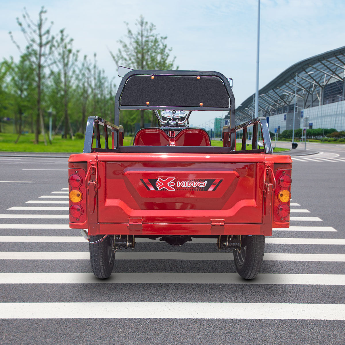 Triciclo de Carga Eléctrico, Kiwo color Rojo