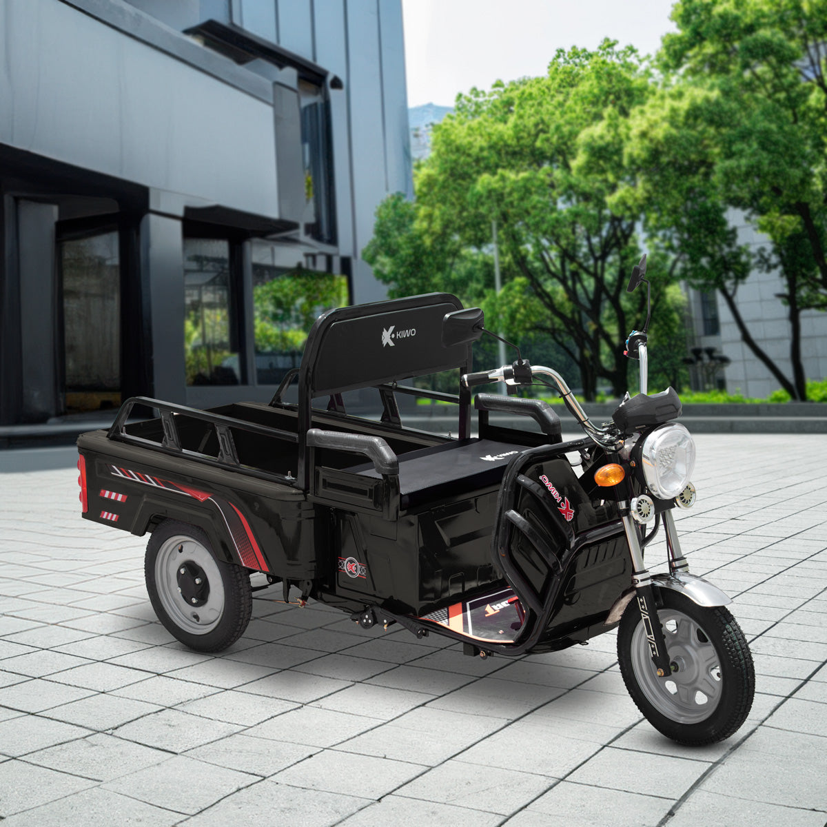 Triciclo de Carga Eléctrico, Kiwo Color Negro
