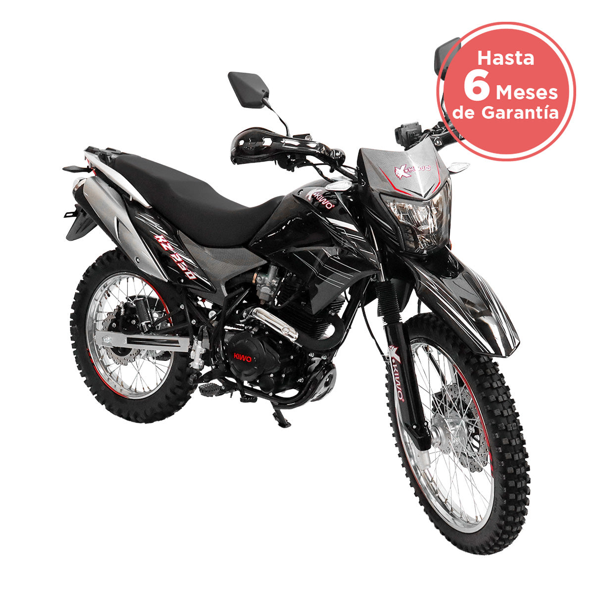Motocicleta Kiwo KZ 250, 2025, Color Negro con Gris