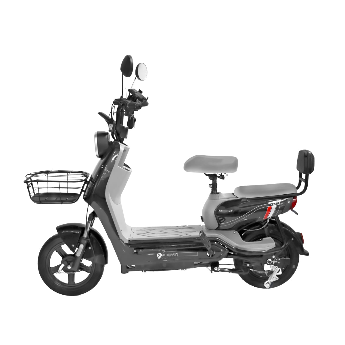 Bicicleta Eléctrica Negro con Gris Kiwo KL 800