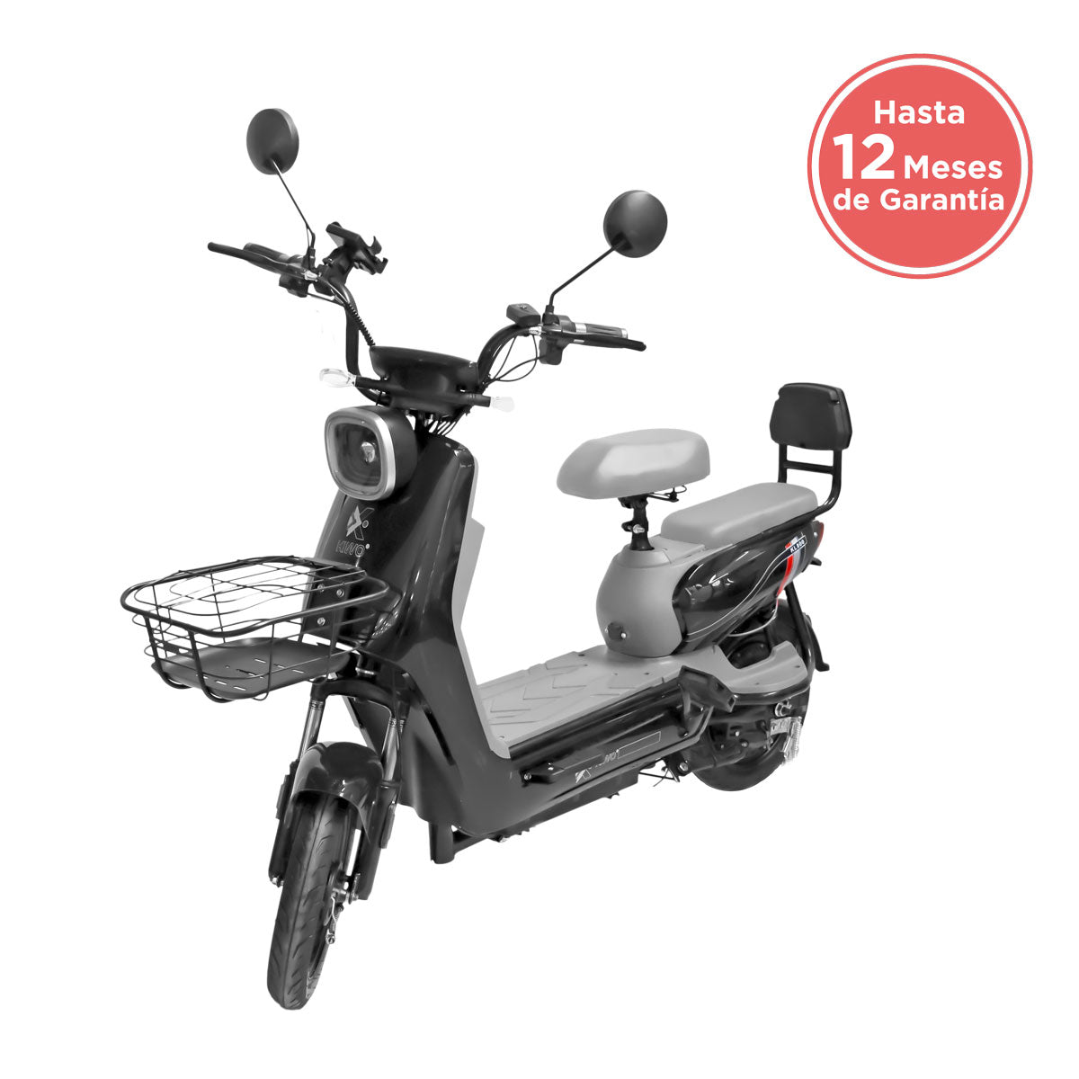 Bicicleta Eléctrica Negro con Gris Kiwo KL 800