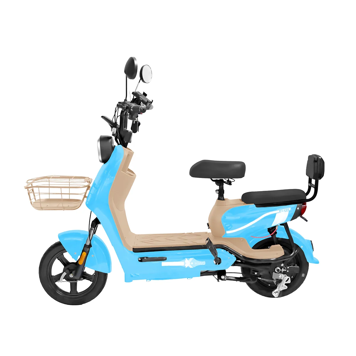 Bicicleta Eléctrica, Kiwo, KL 800, Color Azul Claro