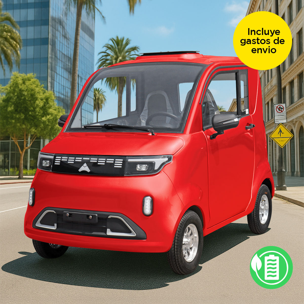 Vehículo Kiwo, E10, Color Rojo