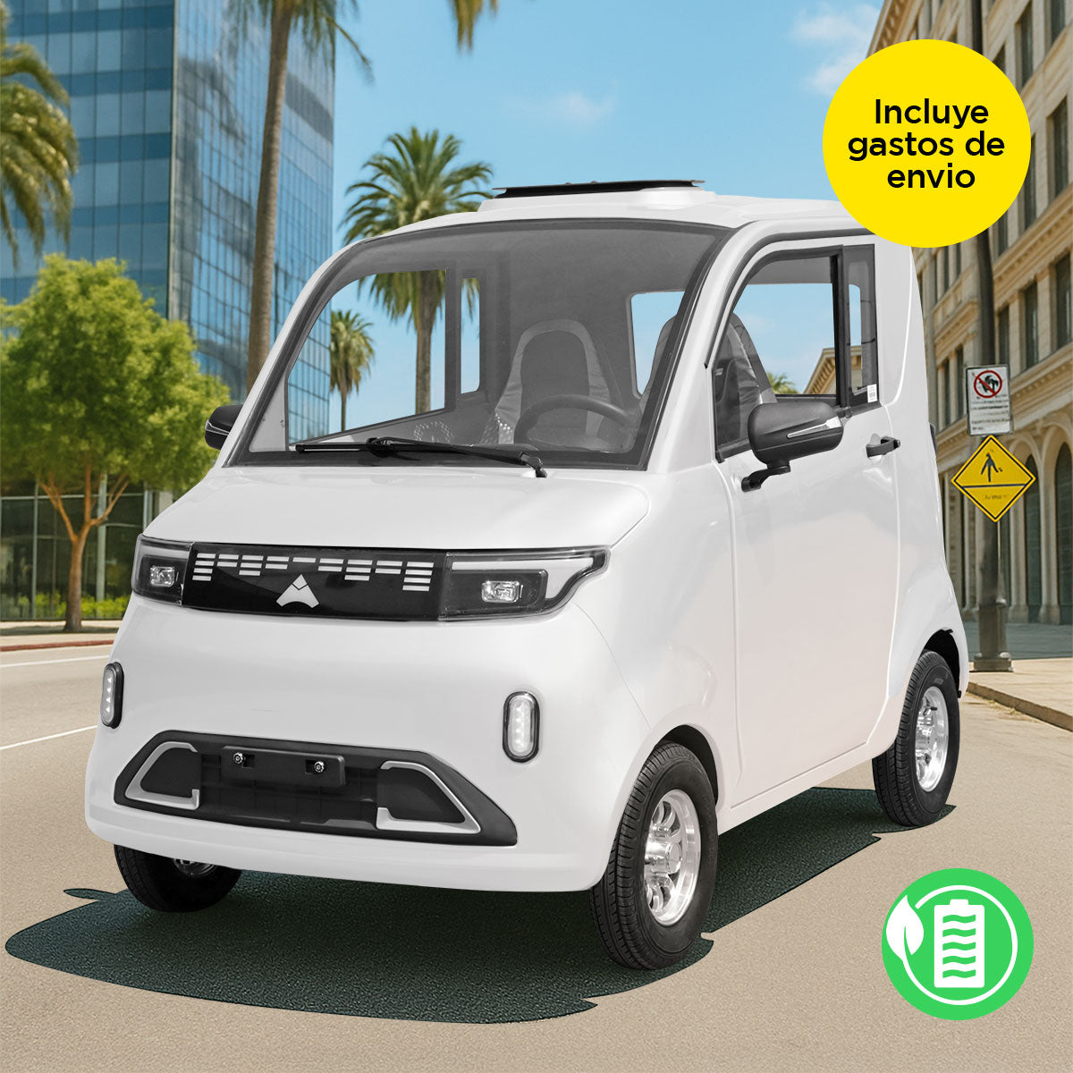 Vehículo Kiwo, E10, Color Blanco