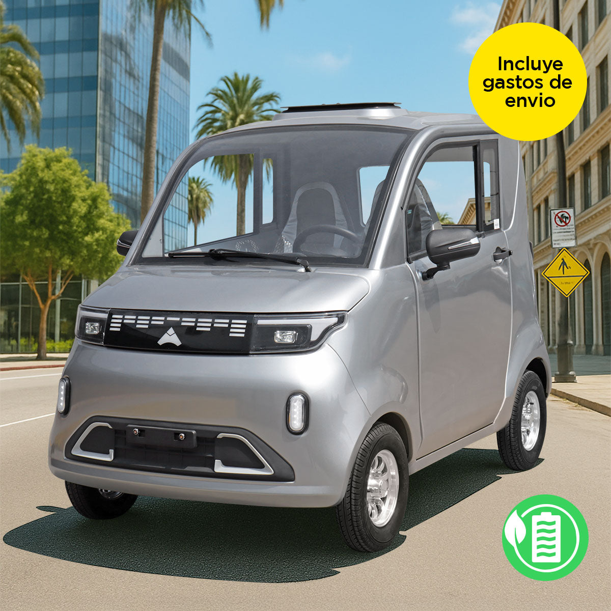 Vehículo Kiwo, E10, Color Plata