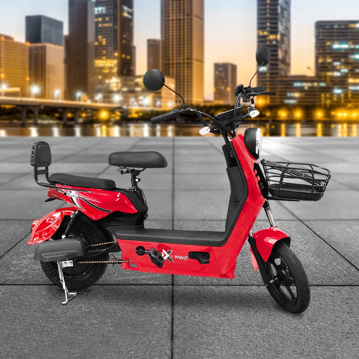 Bicicleta Eléctrica, Tori 800, Color Rojo