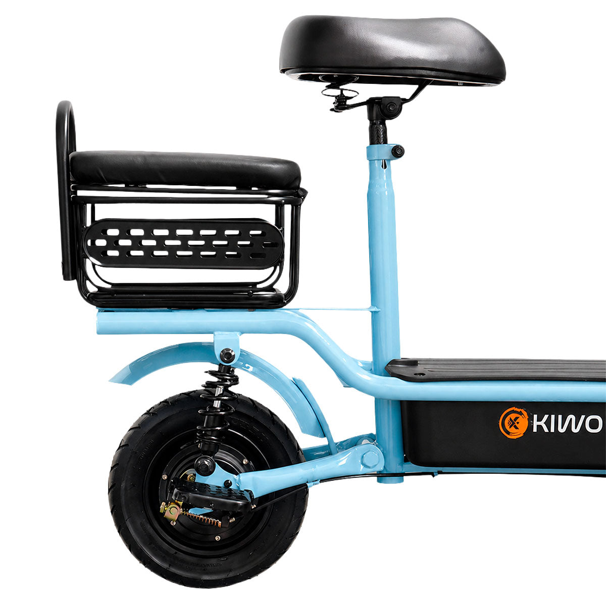Scooter Eléctrico para Adultos con Asiento, Color Azul Claro