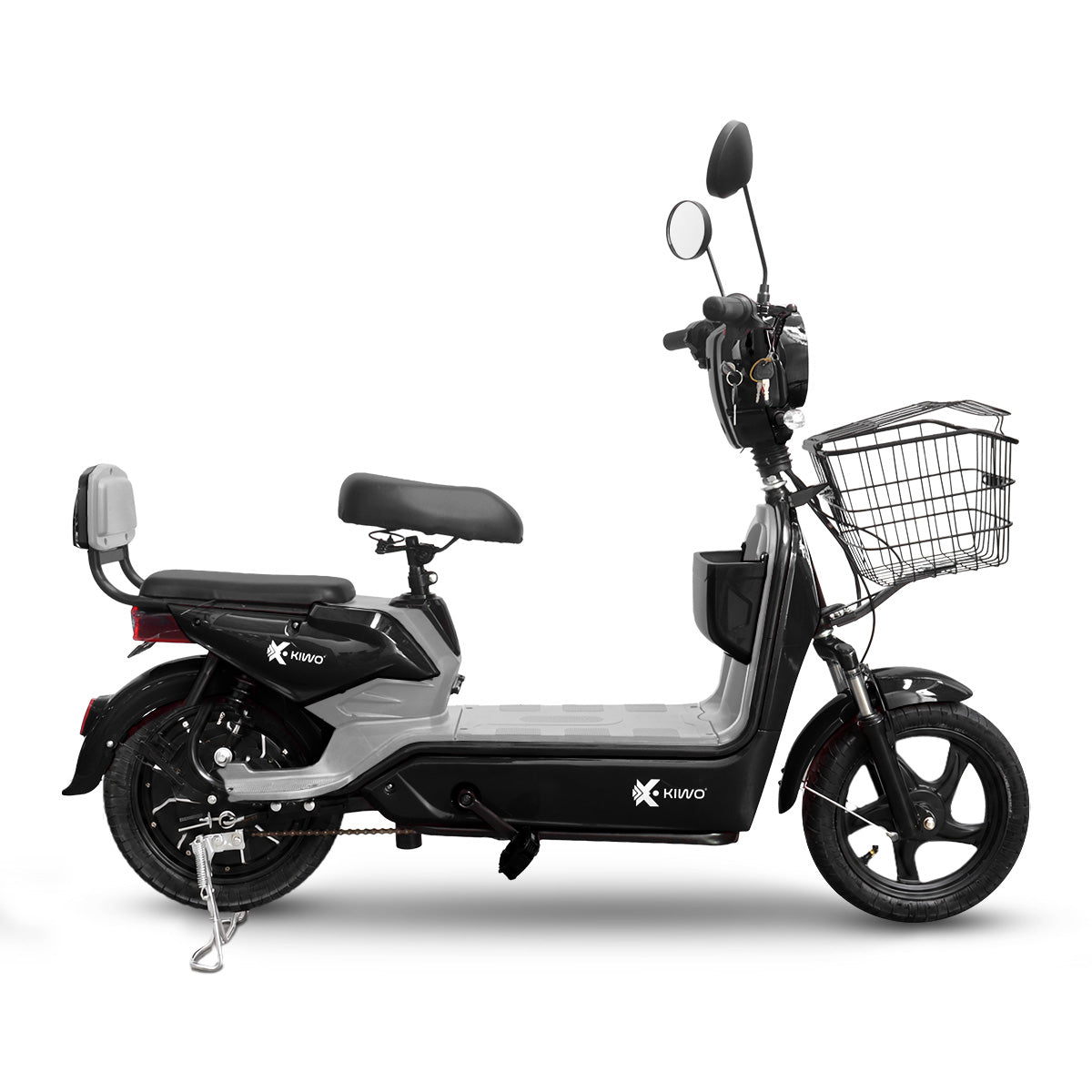Bicicleta Eléctrica, Hikari, Color Negro/Gris