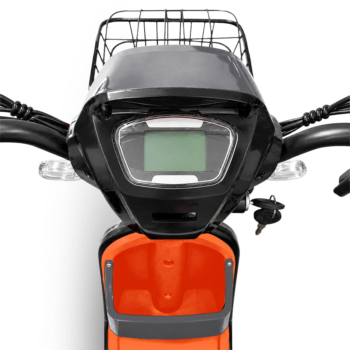 Bicicleta Eléctrica, Hikari, Color Gris/Naranja