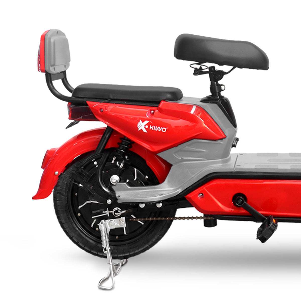 Bicicleta Eléctrica, Hikari, Color Rojo/Gris