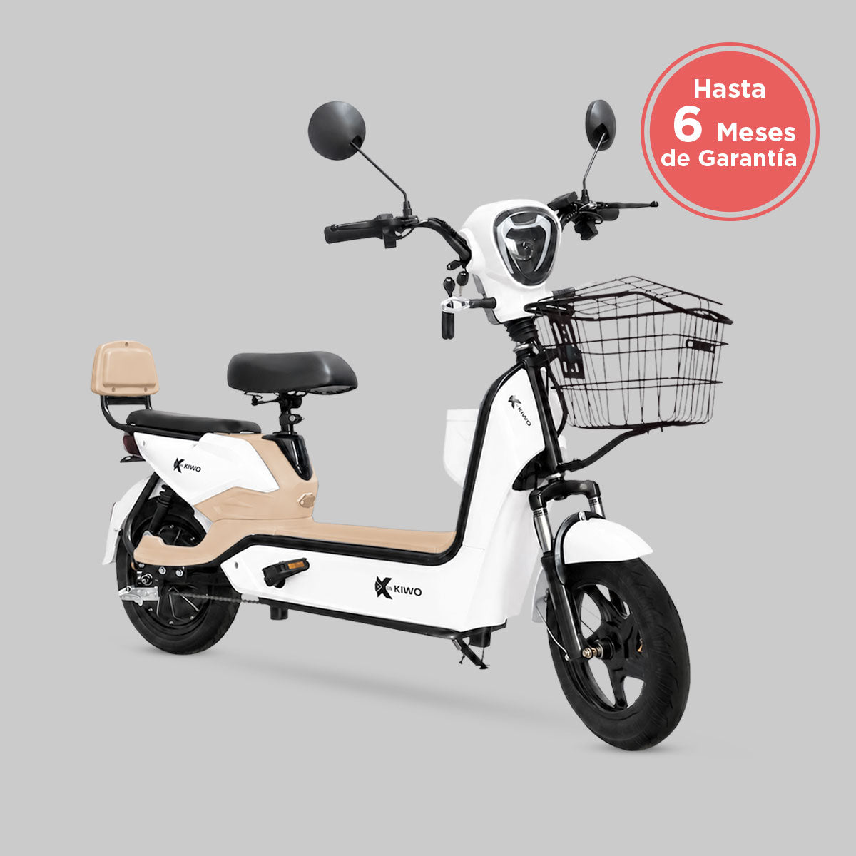 Bicicleta Eléctrica, Hikari, Color Blanco
