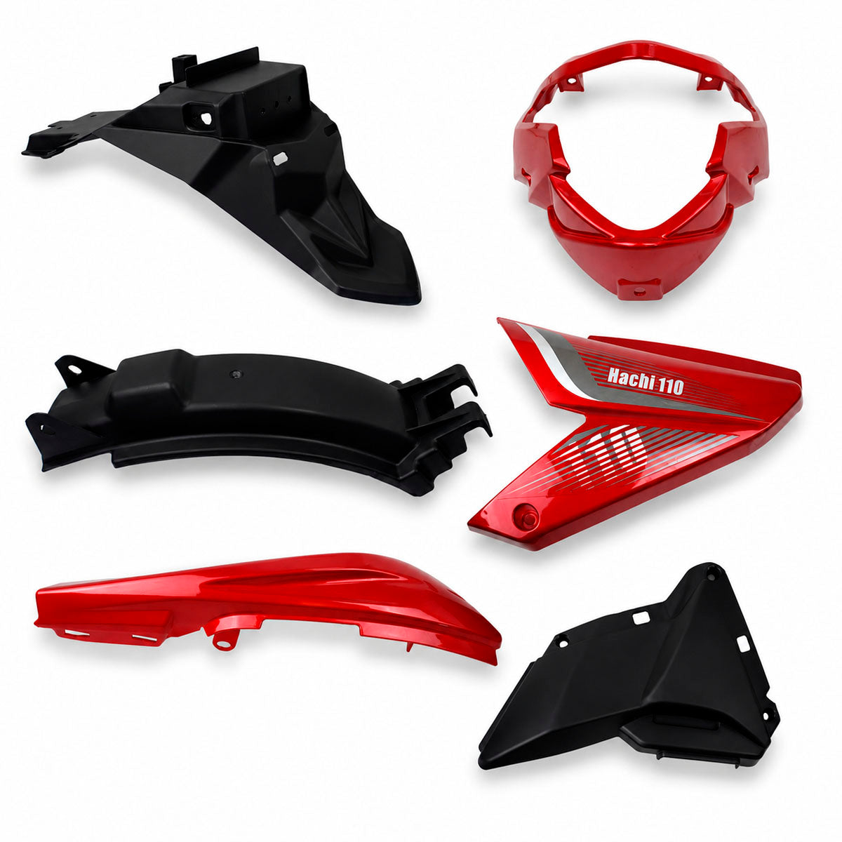 Accesorios de Plástico Rojos, HACHI110
