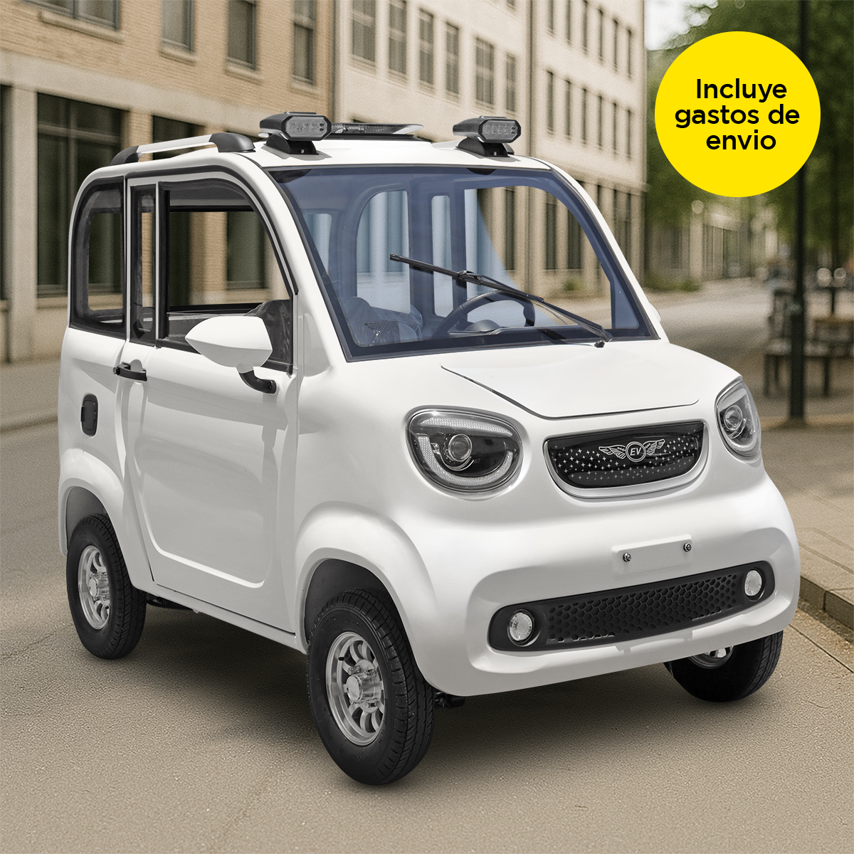 Vehículo Kiwo, E5, Color Blanco