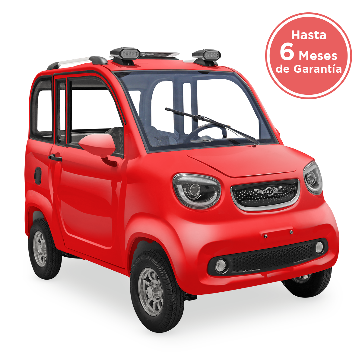 Vehículo Kiwo, E5, Color Rojo