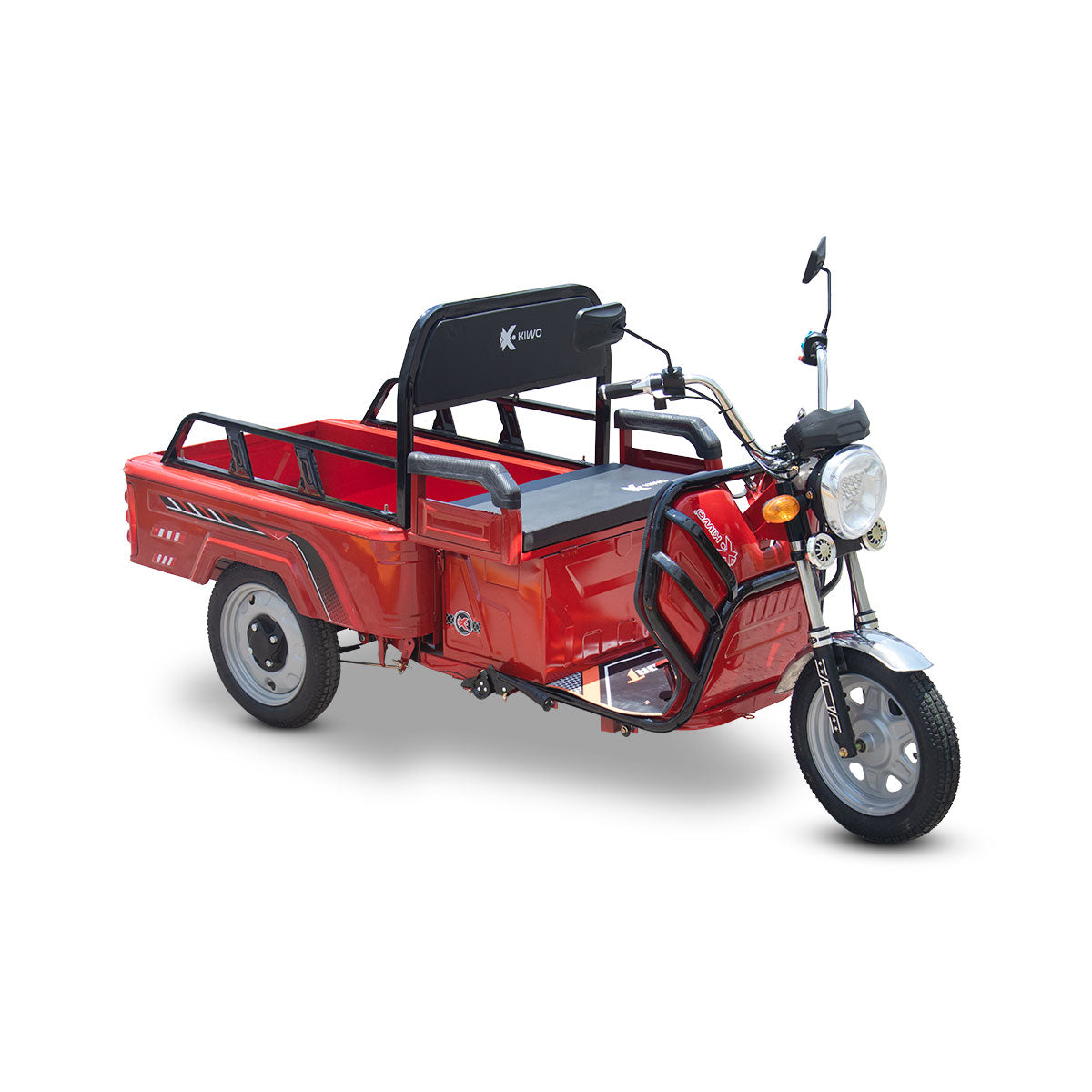 Triciclo de Carga Eléctrico, Kiwo color Rojo