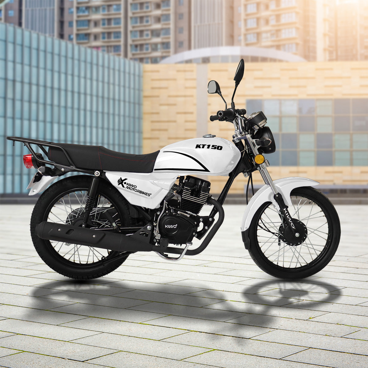 Motocicleta Kiwo color Blanco, KT150 2024
