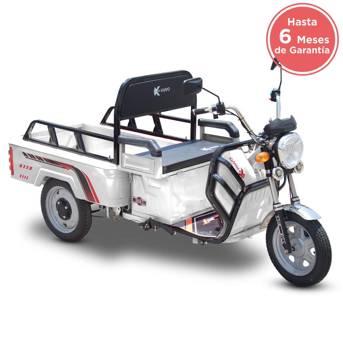 Triciclo de Carga Eléctrico, Kiwo color Blanco