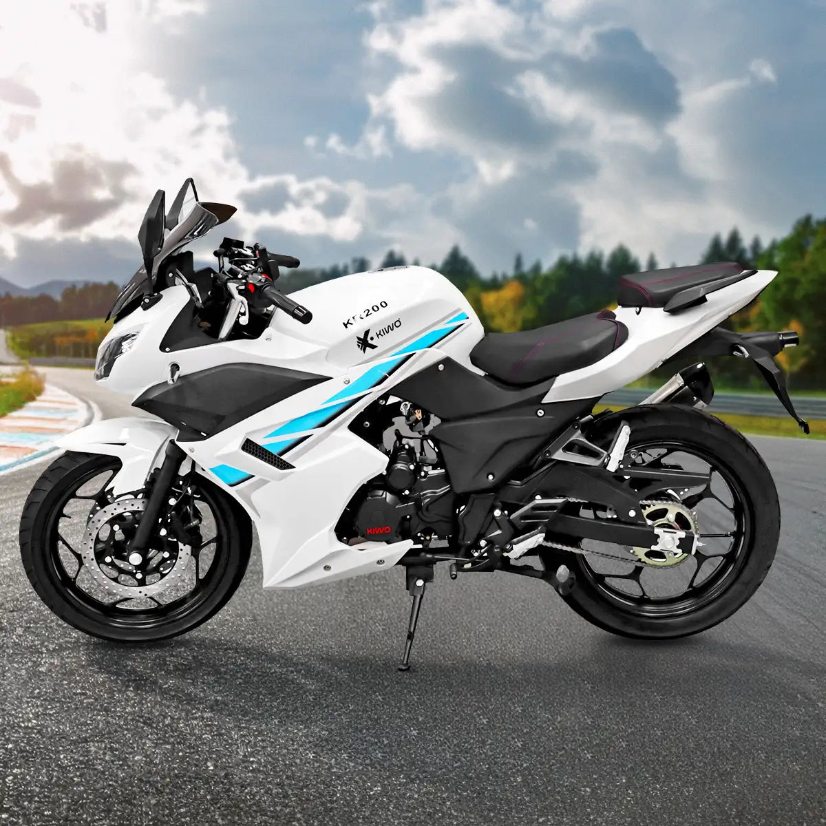 Motocicleta Kiwo KR 200 2025, Color Azul