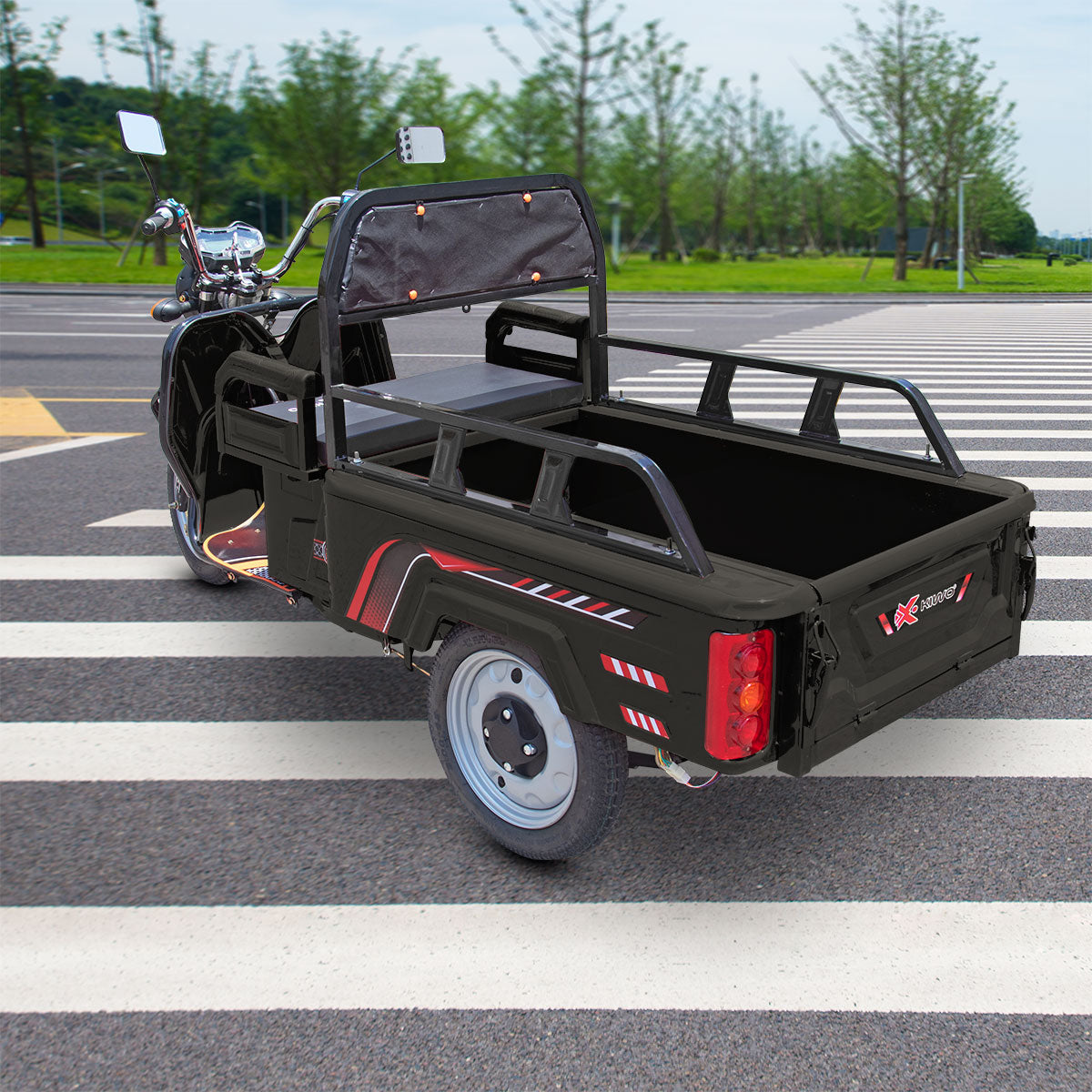 Triciclo de Carga Eléctrico, Kiwo Color Negro