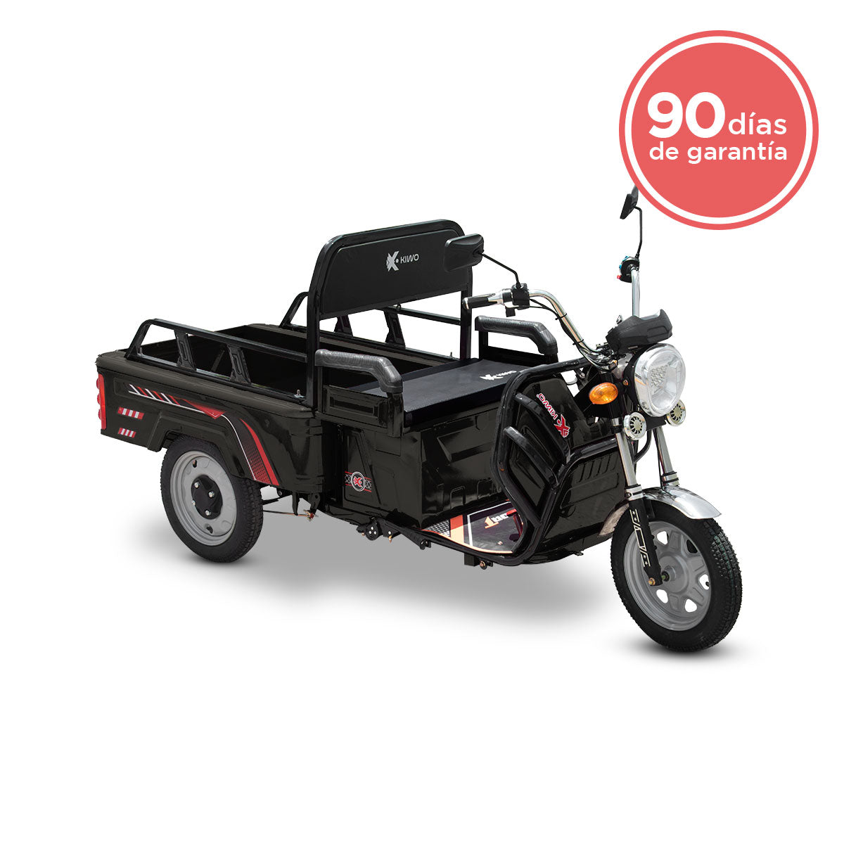 Triciclo de Carga Eléctrico, Kiwo Color Negro
