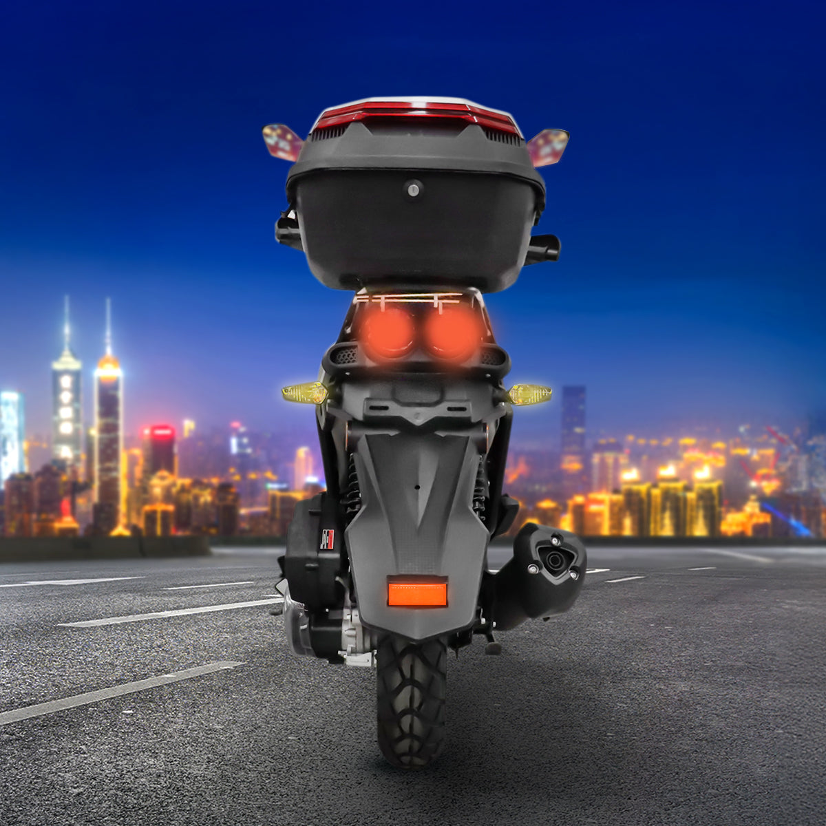 Motocicleta Kiwo KWS 150 2025, color Gris con Amarillo