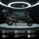 Motobici Eléctrica Kiwo E-Bike Z7, color Negro