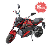Motocicleta Eléctrica E-Bike ZR color Negro con Rojo