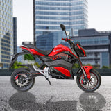 Motocicleta Eléctrica E-Bike ZR color Negro con Rojo