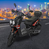 Motocicleta Kiwo KWS 150 2024, color Negro con Naranja