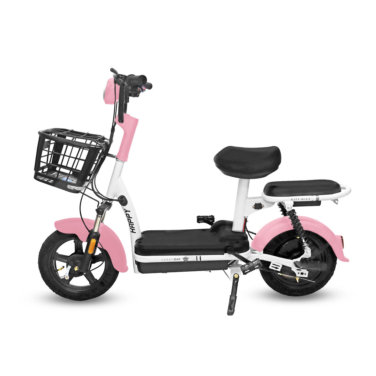 Bicicleta Eléctrica Kiwo GYE003, color Rosa