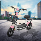 Bicicleta Eléctrica Kiwo GYE003, color Rosa