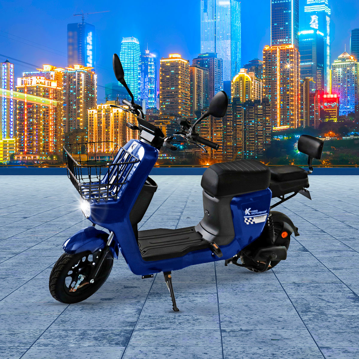 Bicicleta Eléctrica Kiwo Z5, color Azul