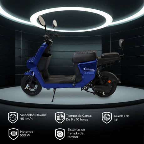 Bicicleta Eléctrica Kiwo Z5, color Azul