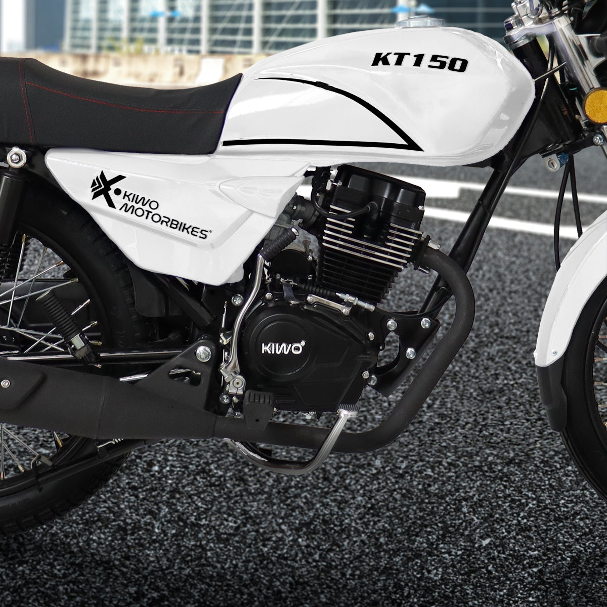 Motocicleta Kiwo color Blanco, KT150 2024