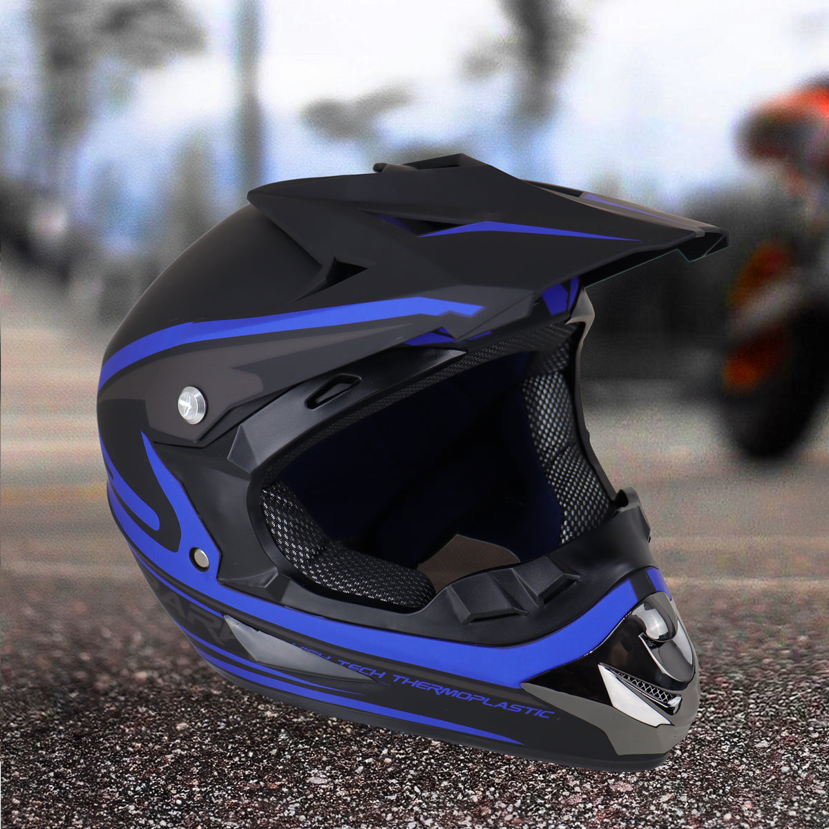 Cascos De Motocross Negros Para Moto - Protección Y Estilo En Cada Aventura