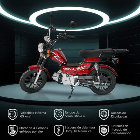 Motocicleta Kiwo UMI70, color Negro 2025