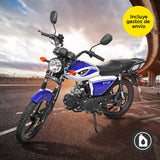 Motocicleta Kiwo KT-125L, color Azul