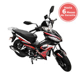 Motocicleta Kiwo Kyoto 125 2025, Color Rojo