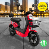 Bicicleta Eléctrica, Tori 800, Color Rojo