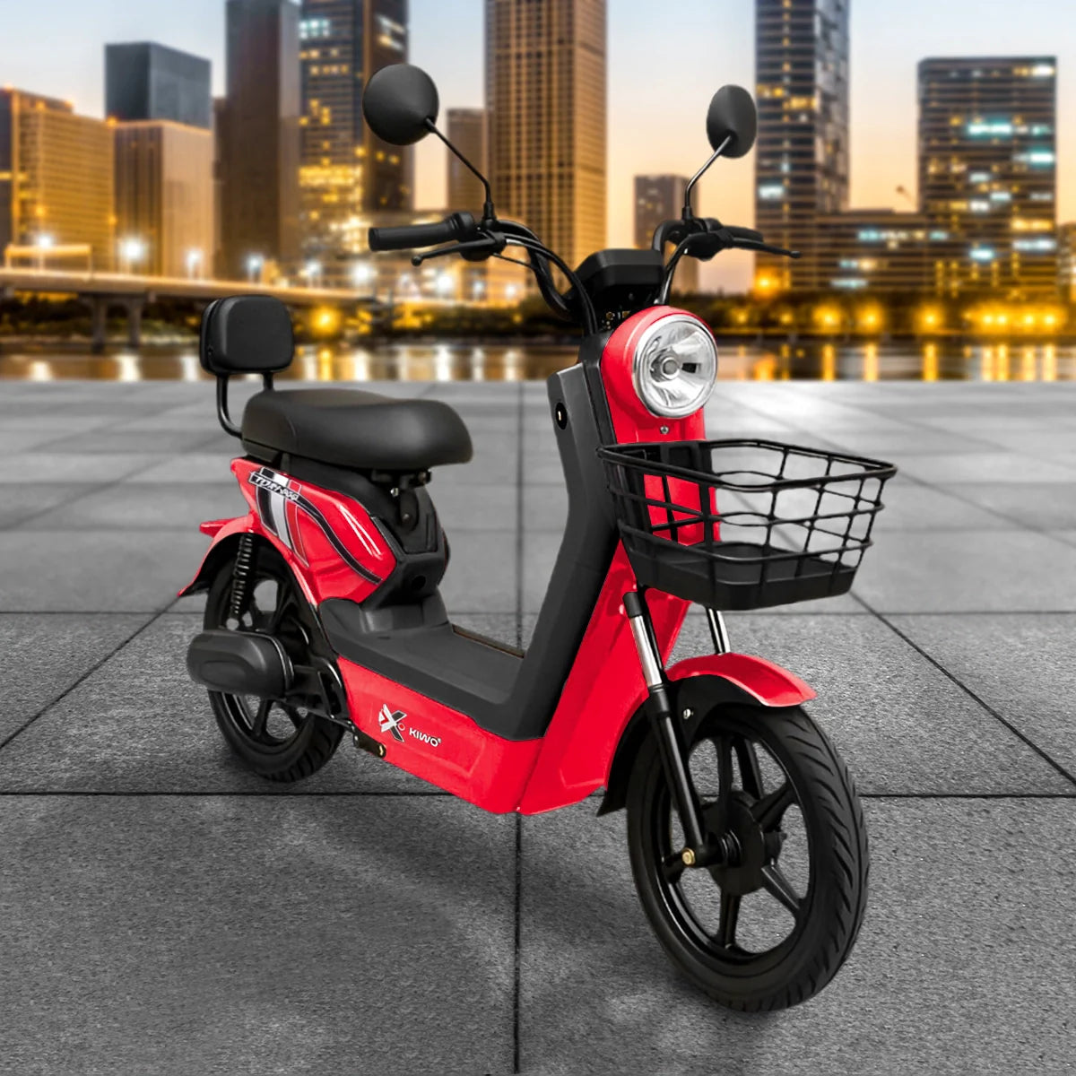 Bicicleta Eléctrica, Tori 800, Color Rojo