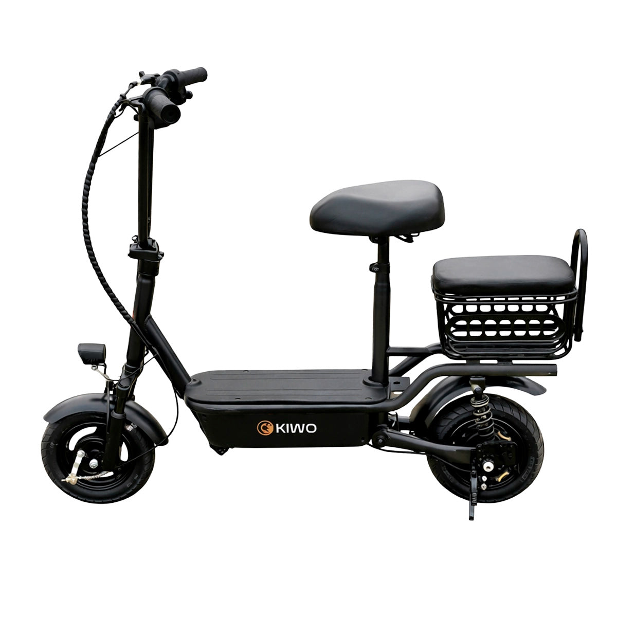 Scooter Eléctrico para Adultos con Asiento, Color Negro