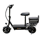 Scooter Eléctrico para Adultos con Asiento, Color Negro