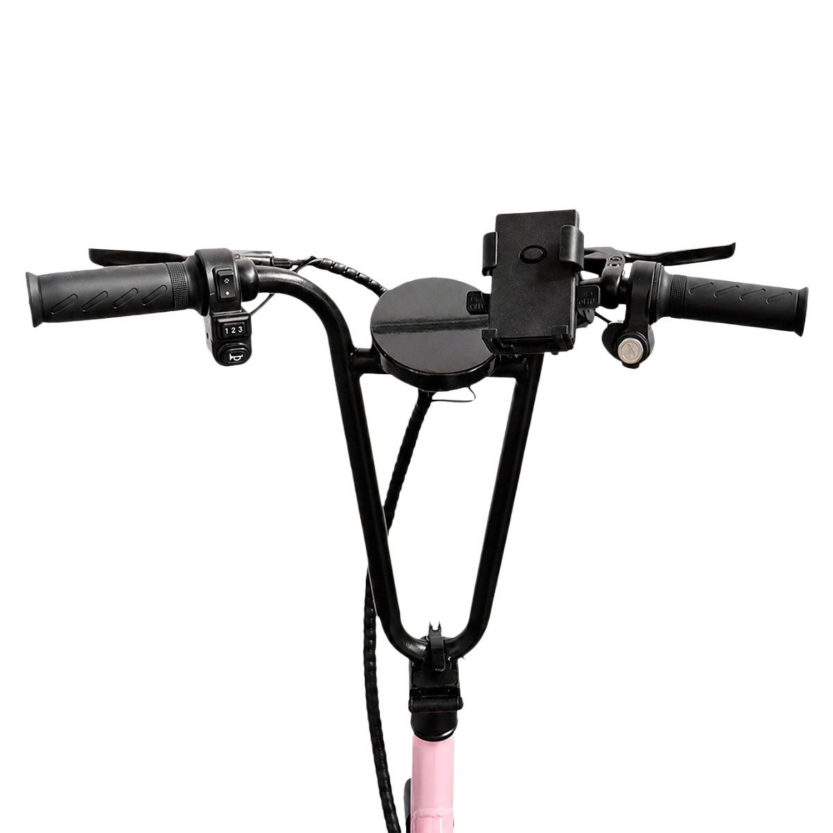 Scooter Eléctrico para Adultos con Asiento, Color Rosa