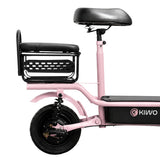Scooter Eléctrico para Adultos con Asiento, Color Rosa