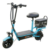 Scooter Eléctrico para Adultos con Asiento, Color Azul Claro