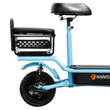 Scooter Eléctrico para Adultos con Asiento, Color Azul Claro